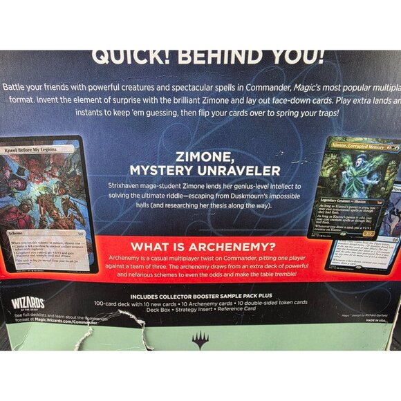 Magic The Gathering Duskmourne House Of Horror Commander Deck - Picture 5 of 9